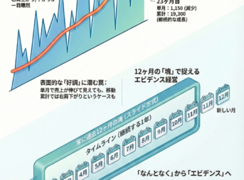 歯科経営移動累計・移動平均